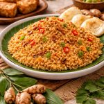 nasi goreng kencur khas jawa dengan aroma rempah kencur dan taburan bawang goreng